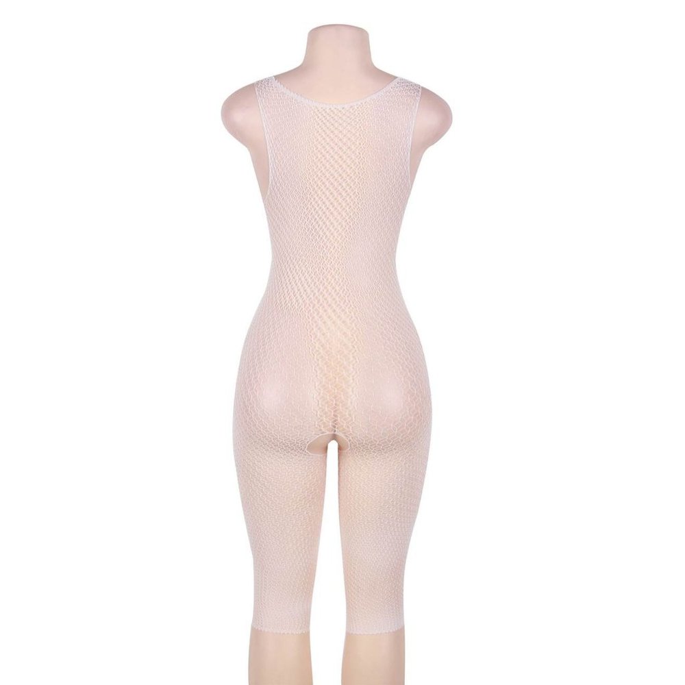 White Fishnet Bodystocking - Picture 4 of 6